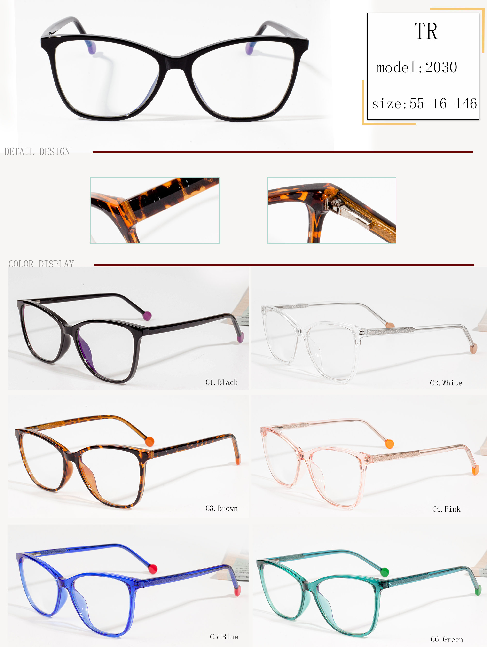 obinrin eyeglass awọn fireemu