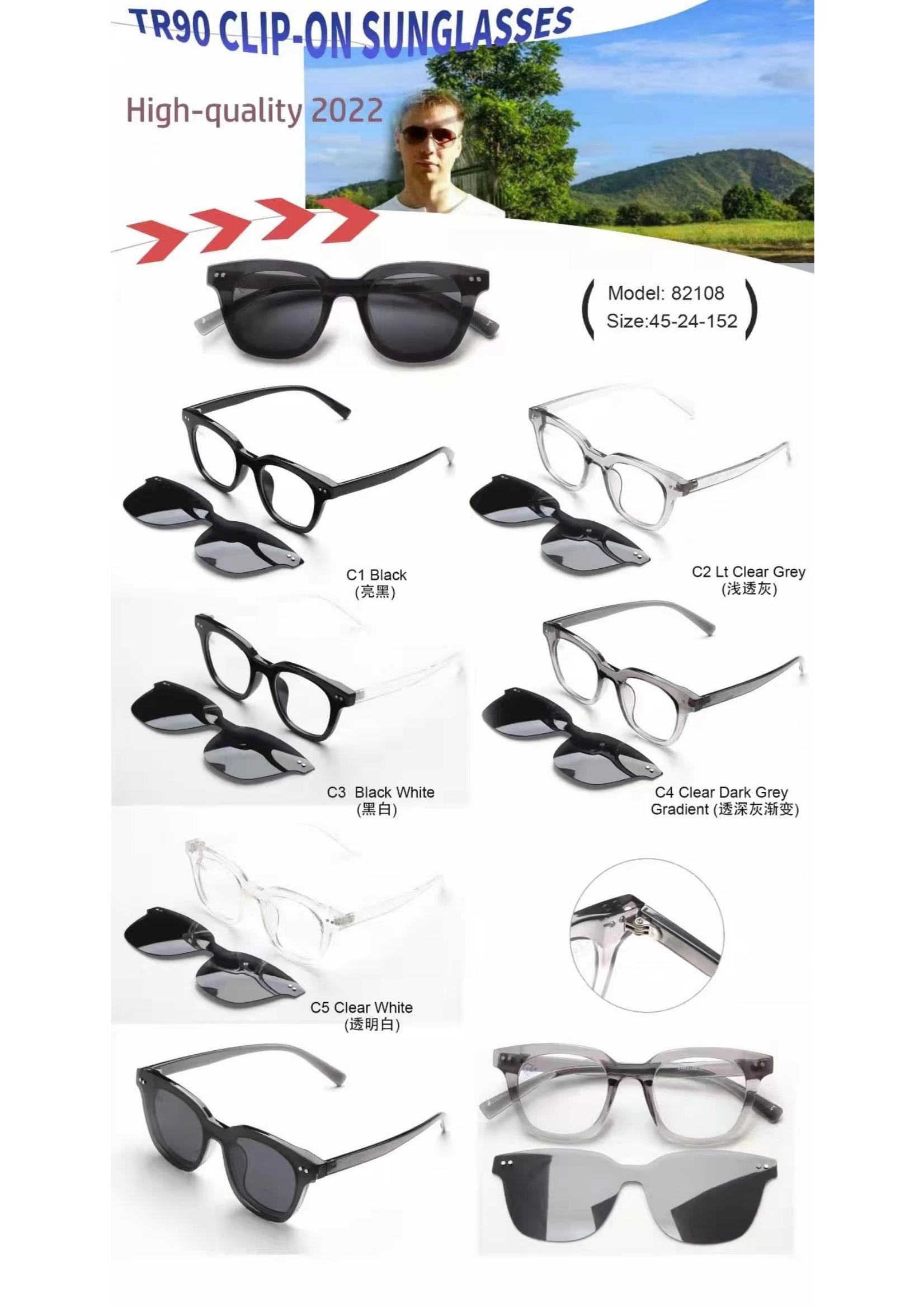 gafas de sol con clip para hombre