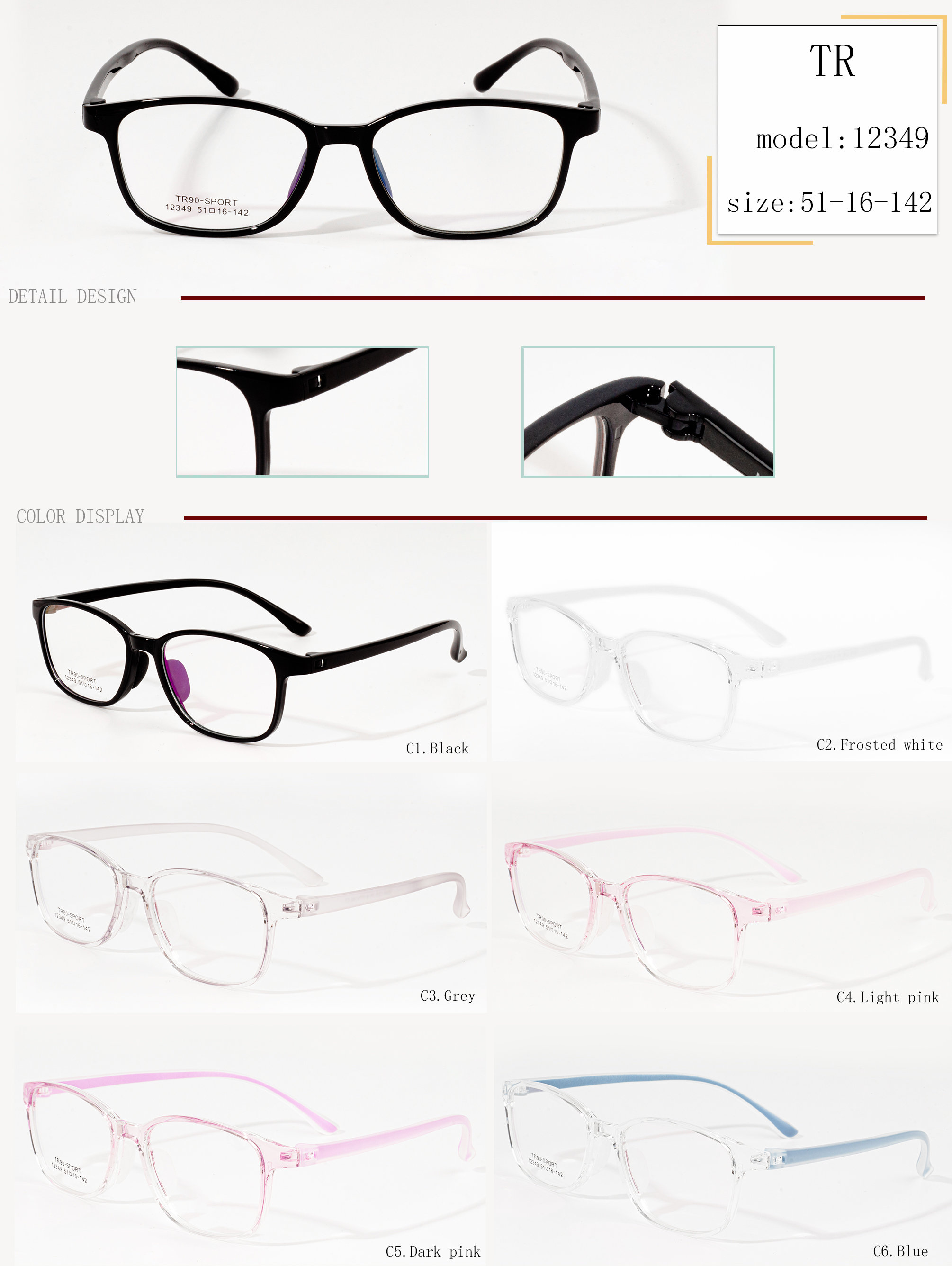 obroučky pánských brýlí