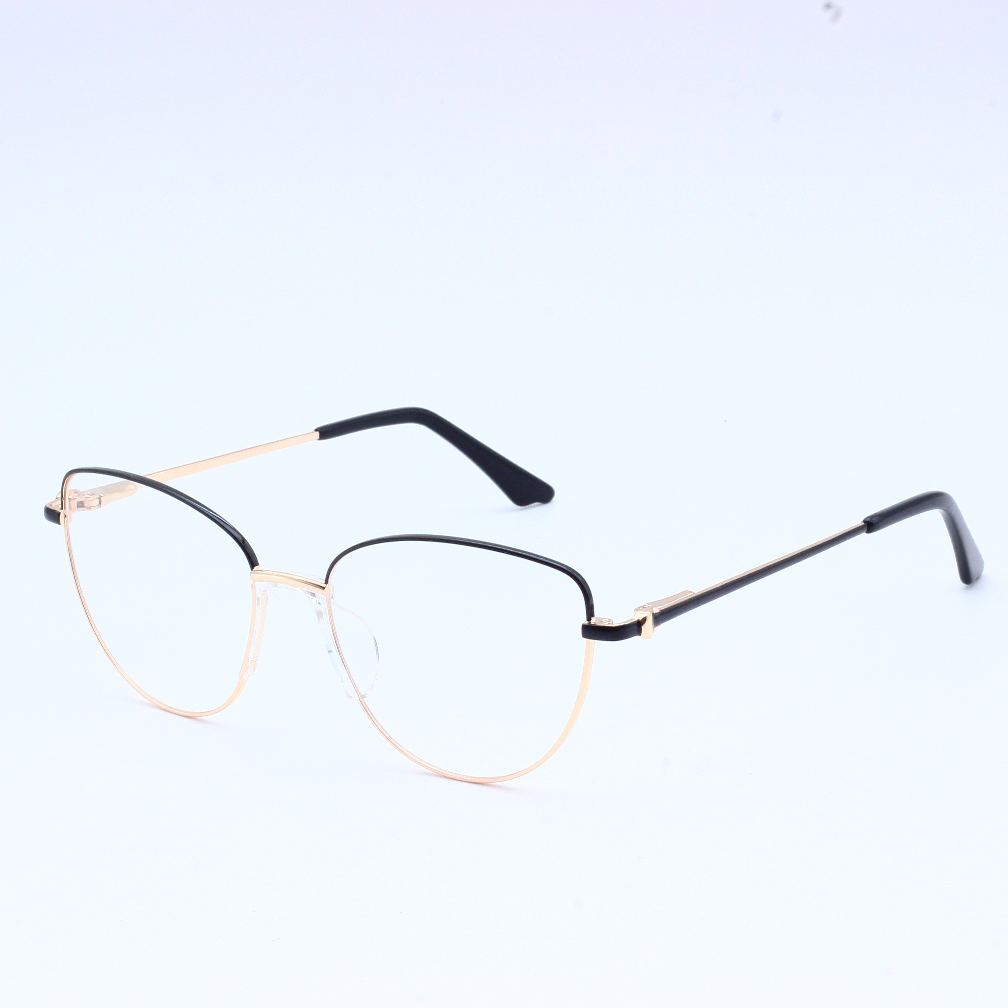 Theko e theko e tlaase foreime ea tšepe ea eyewear foreime stock e loketse Optical (5)