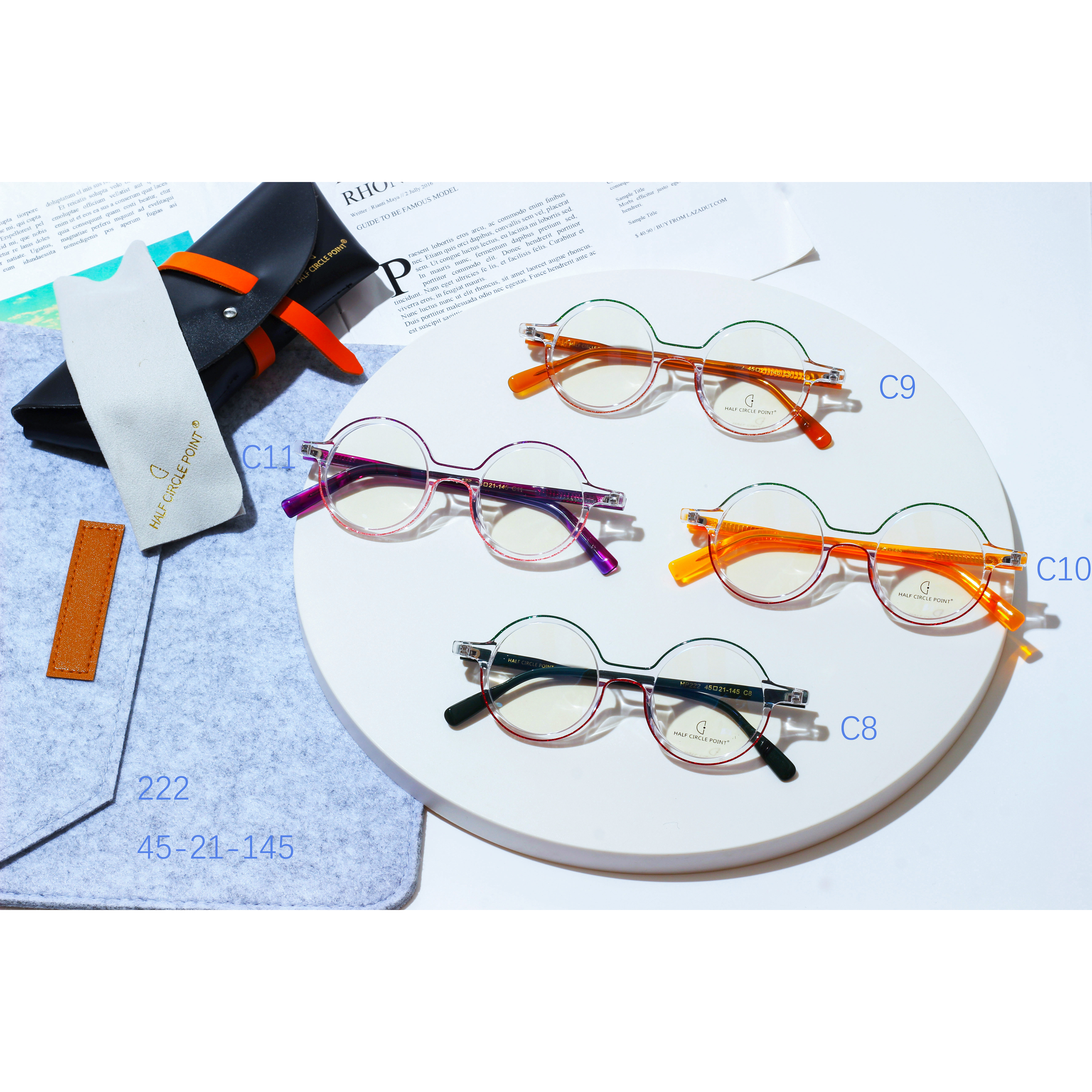 Taas nga Kalidad nga Acetate Optical Prescription Glasses Frame (2)