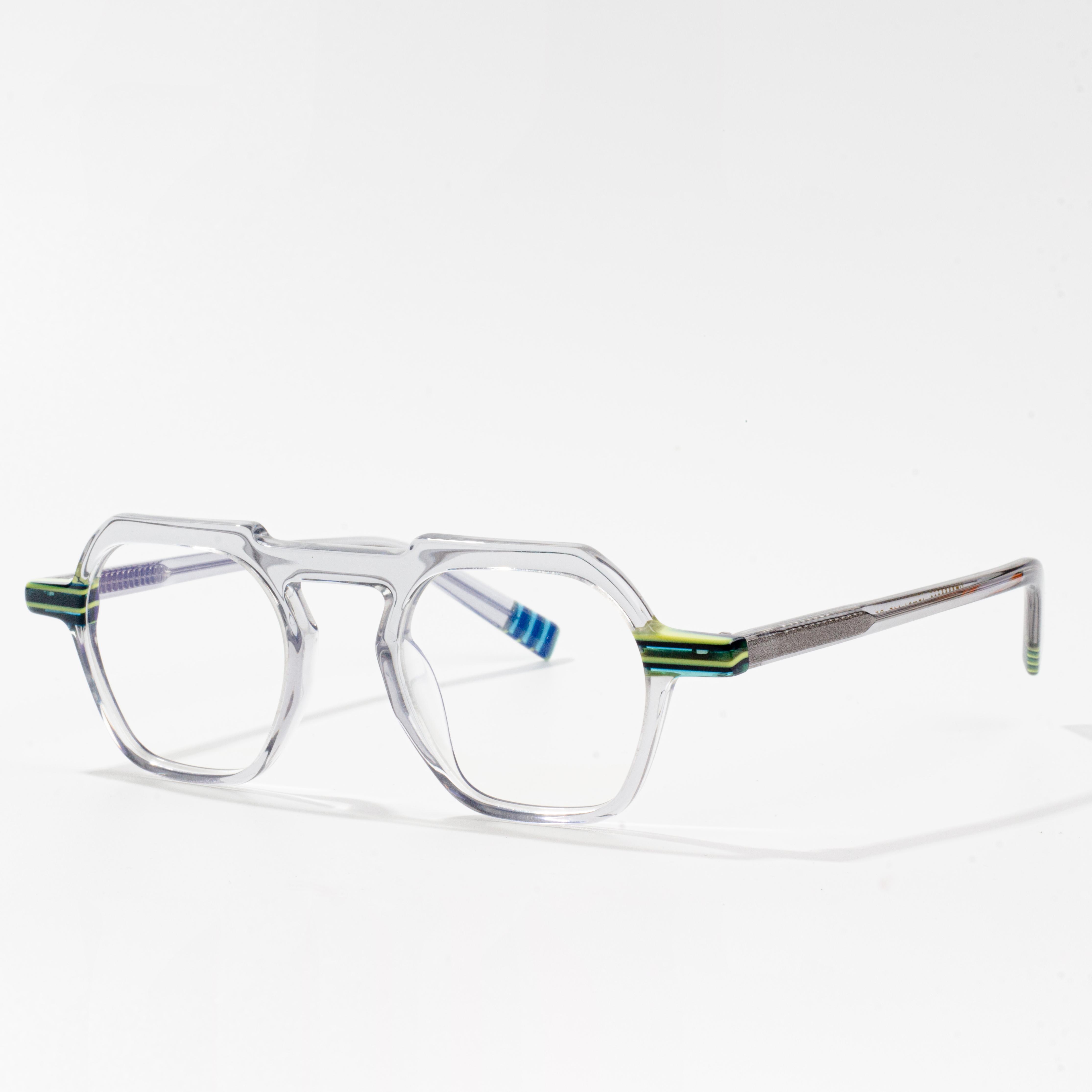 monturas de gafas de acetato transparente