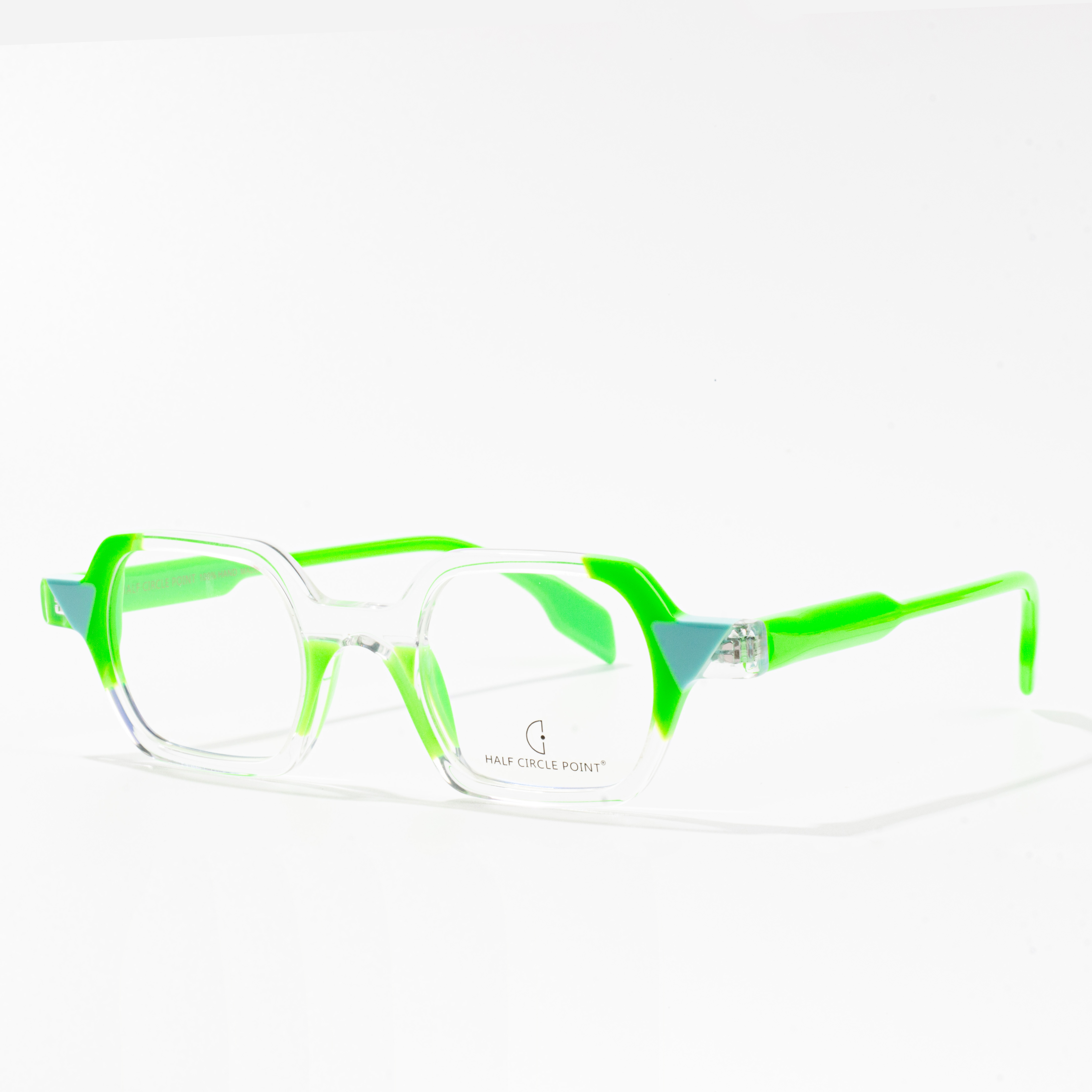 montures de lunettes en acétate transparent