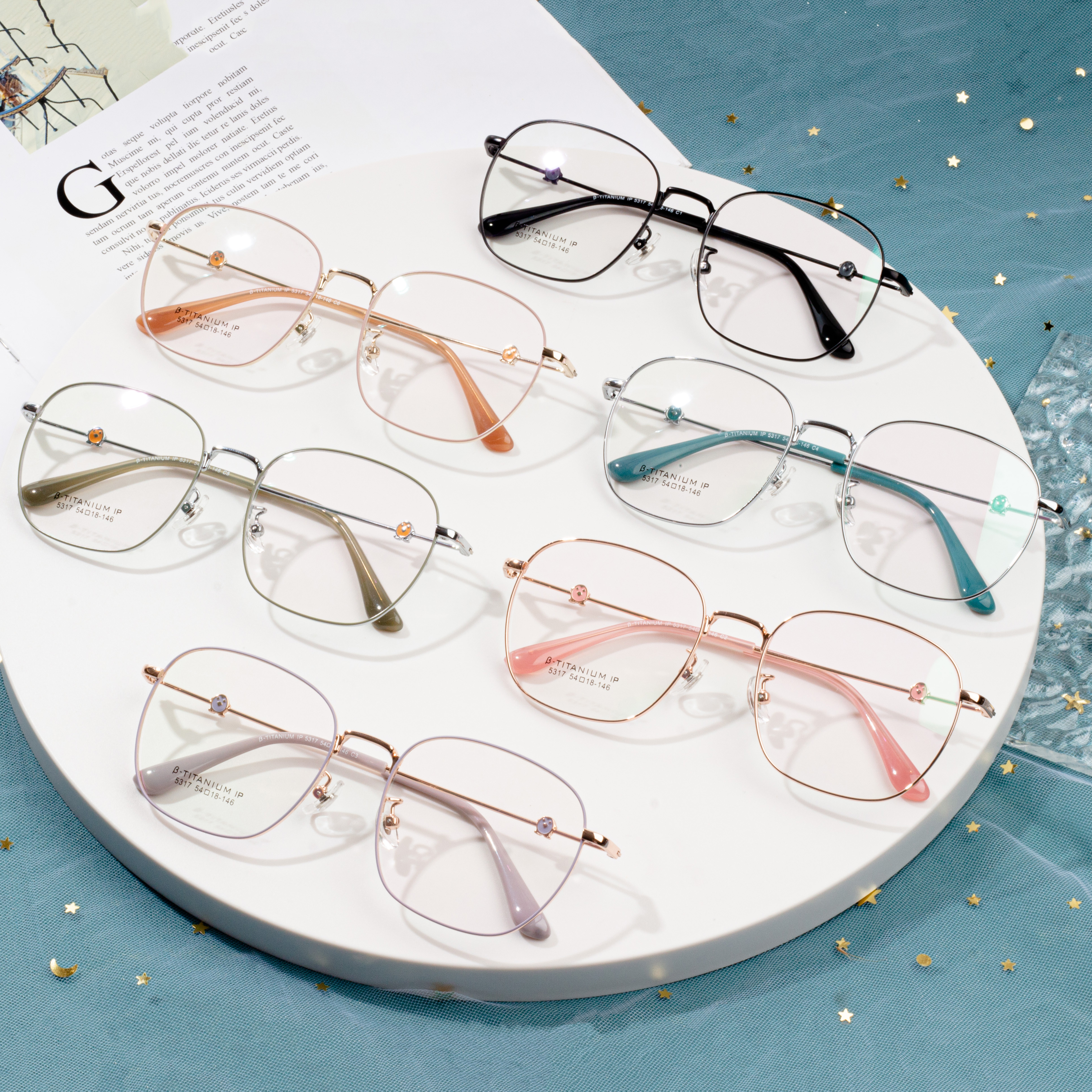 fframiau eyeglasses titaniwm