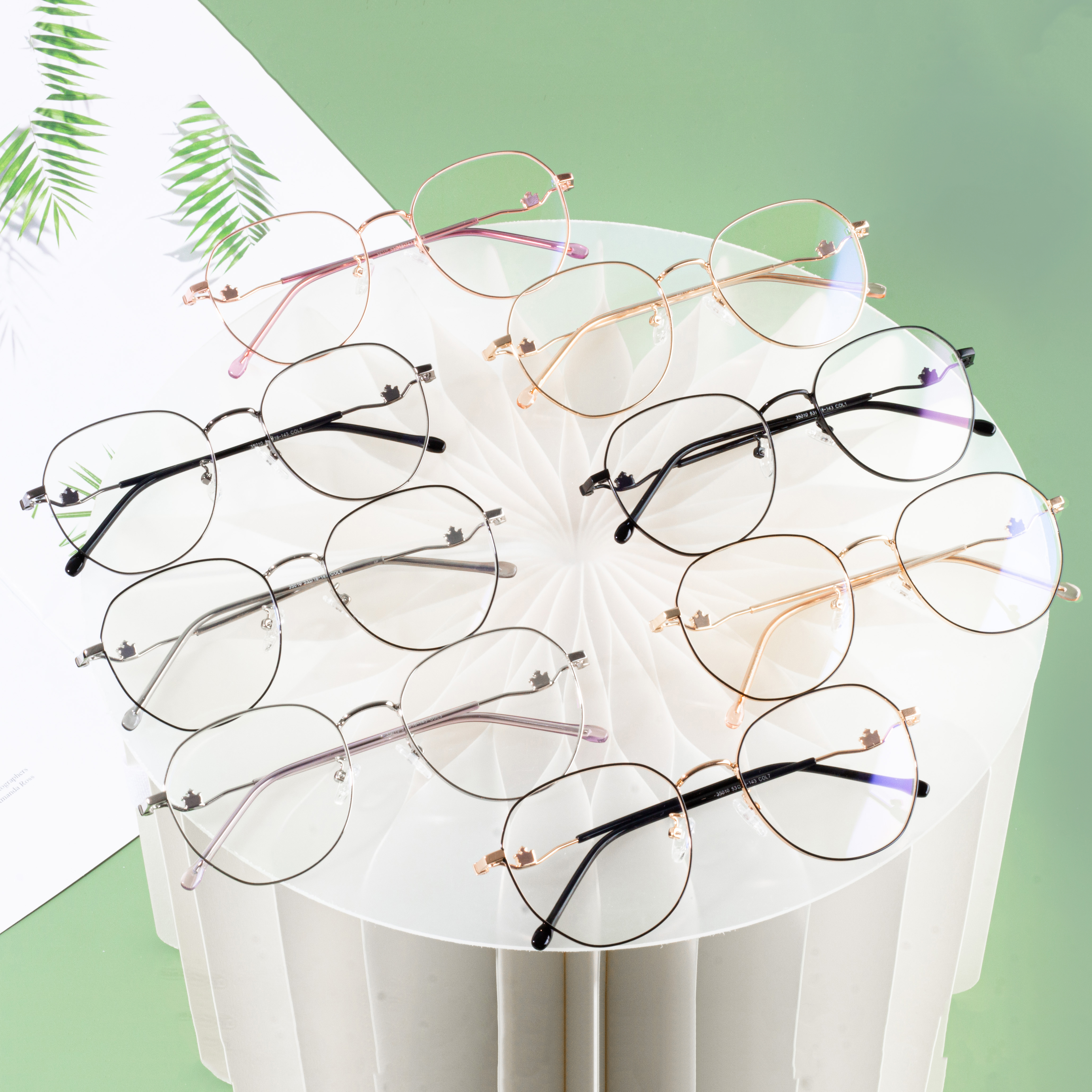 briller med rund stel