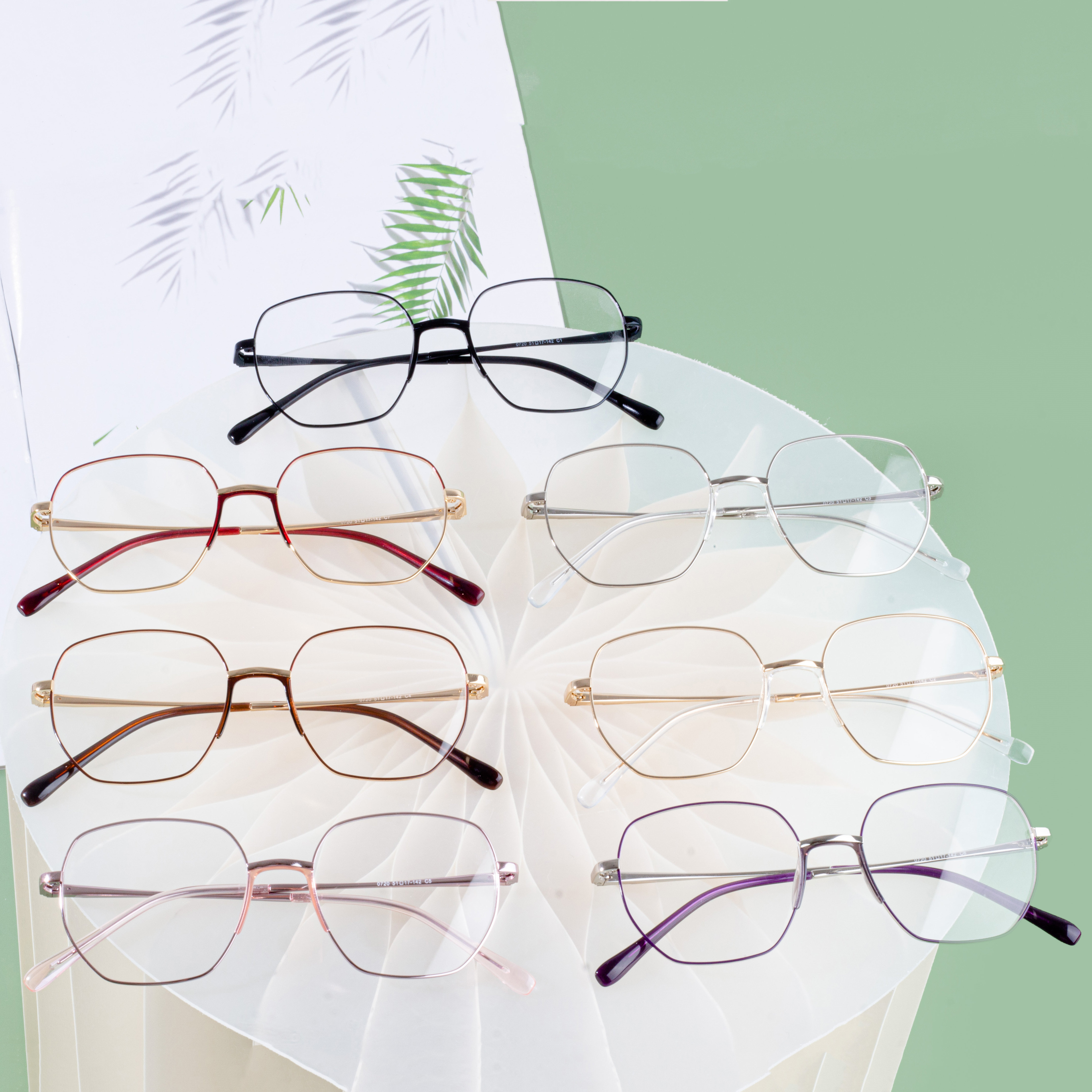 Lentes transparentes con montura de diseñador de estilo VINTAGE