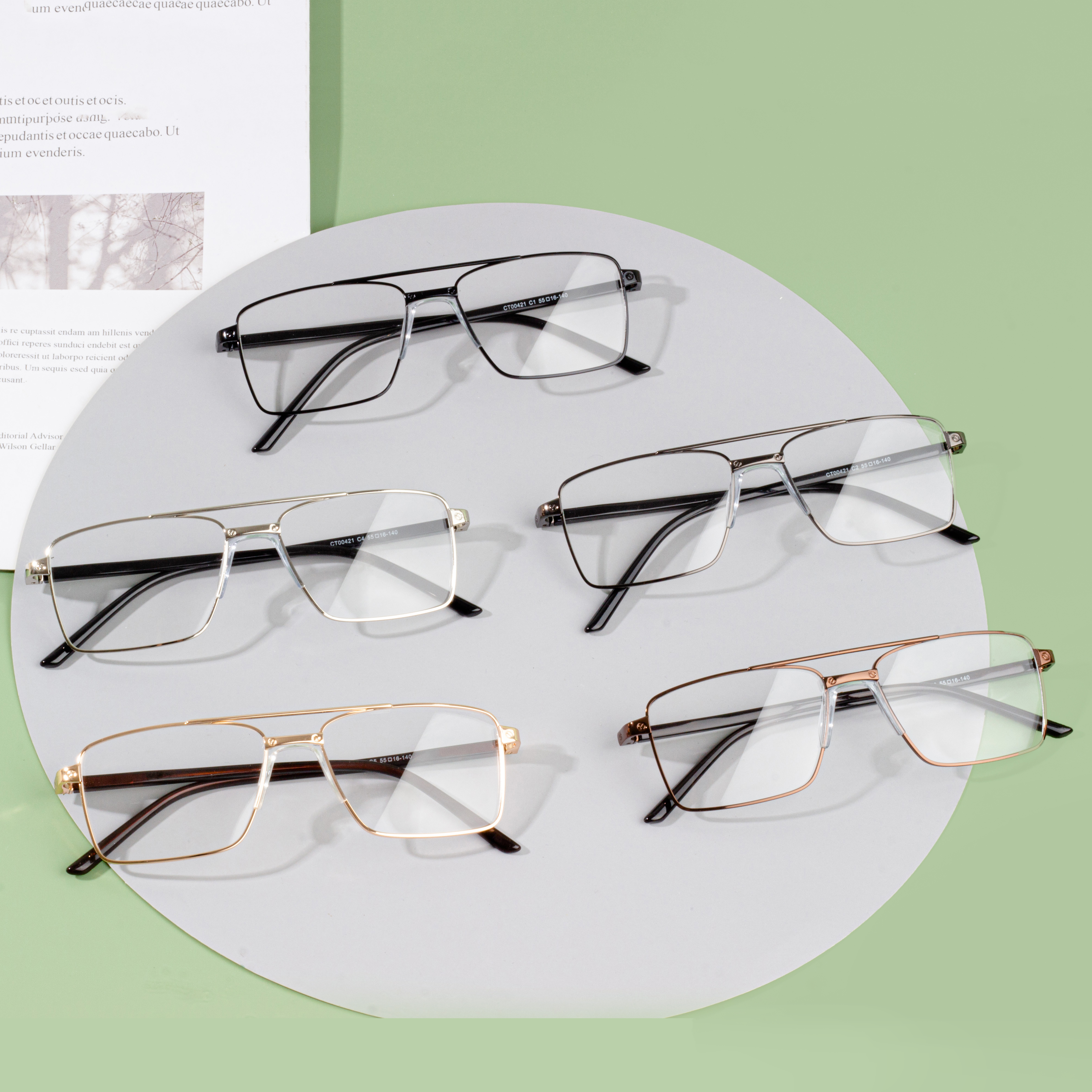 marcos de anteojos transparentes