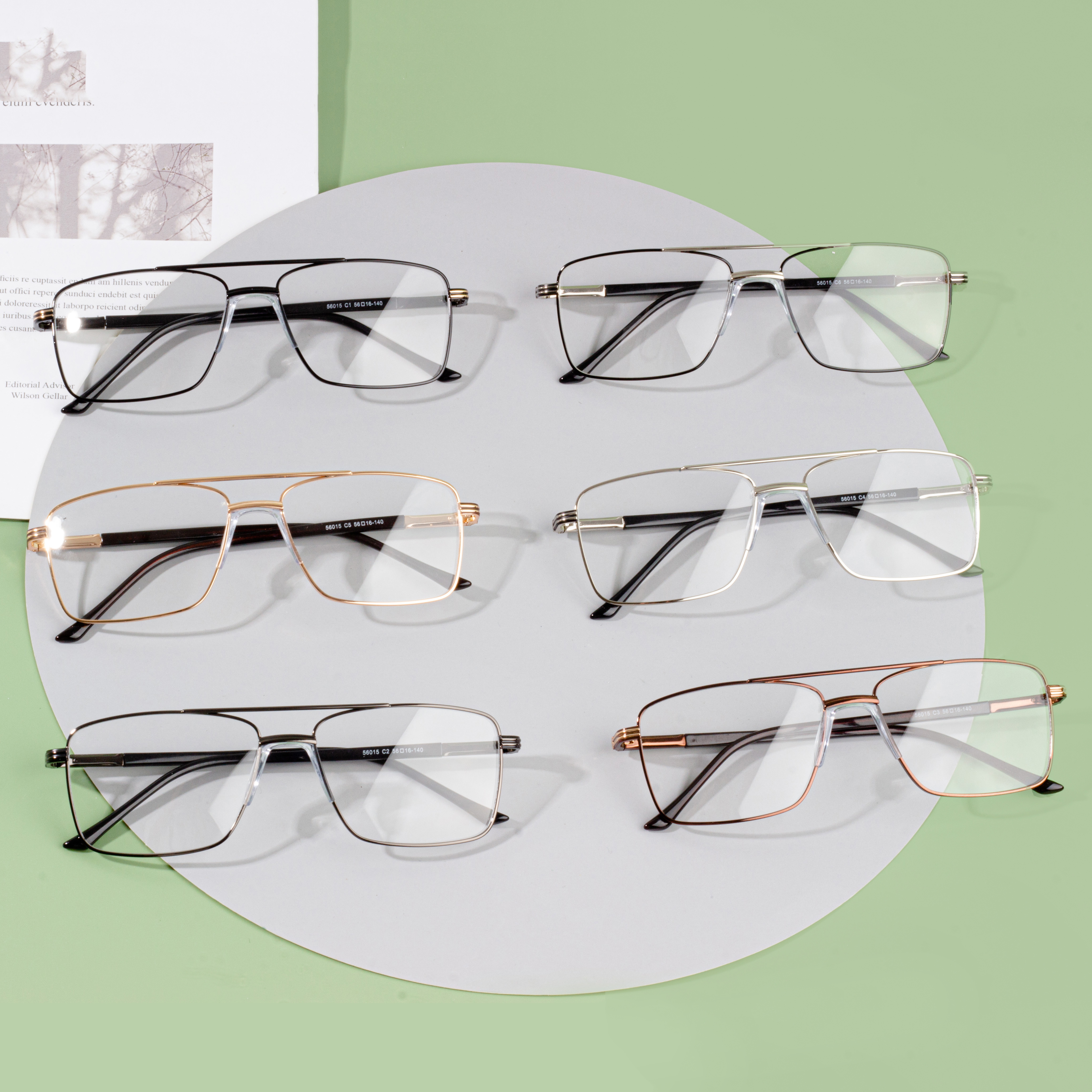 óculos de armação de metal