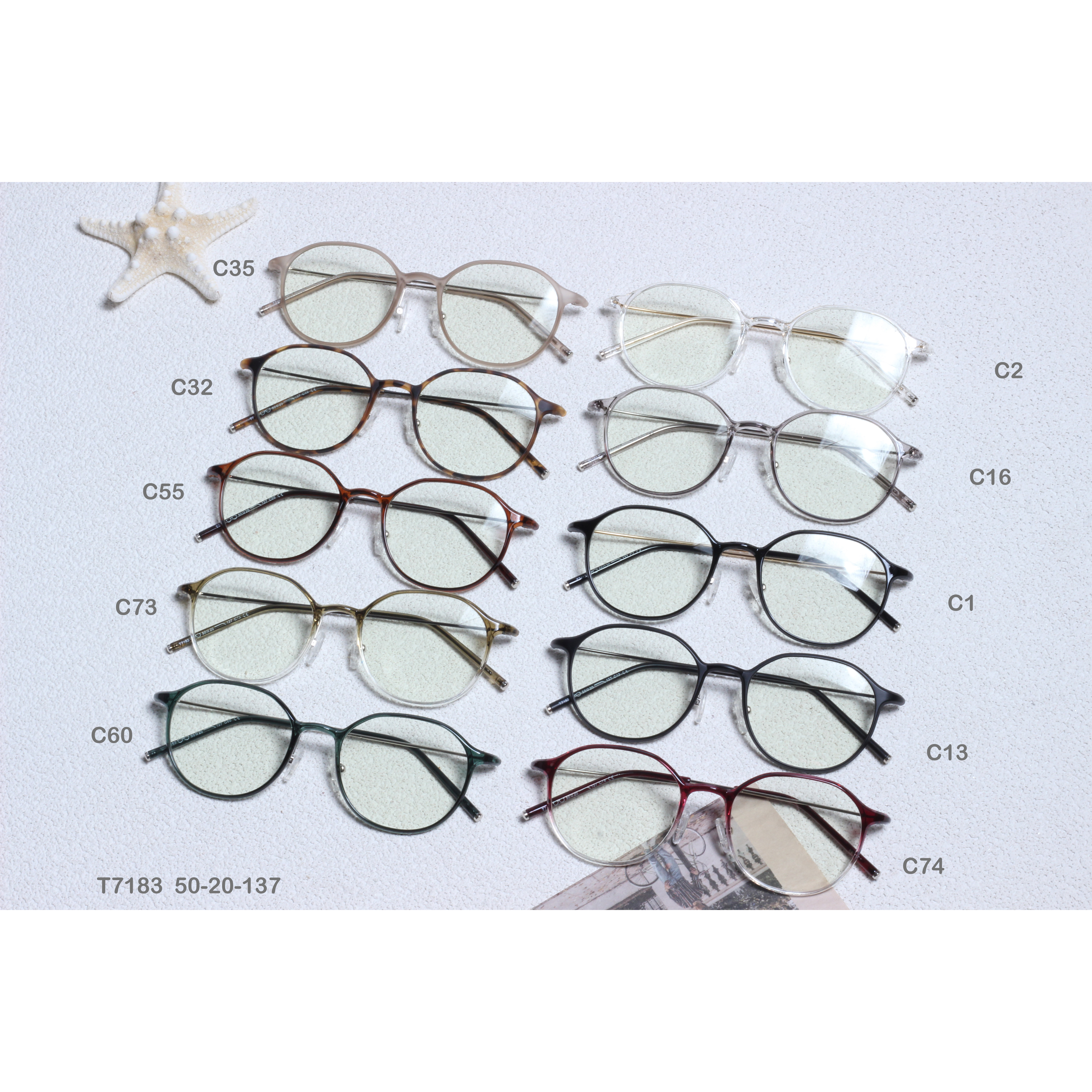 IVintage Thick Gafas Opticas De Hombres Transparent TR90 Frames (16)