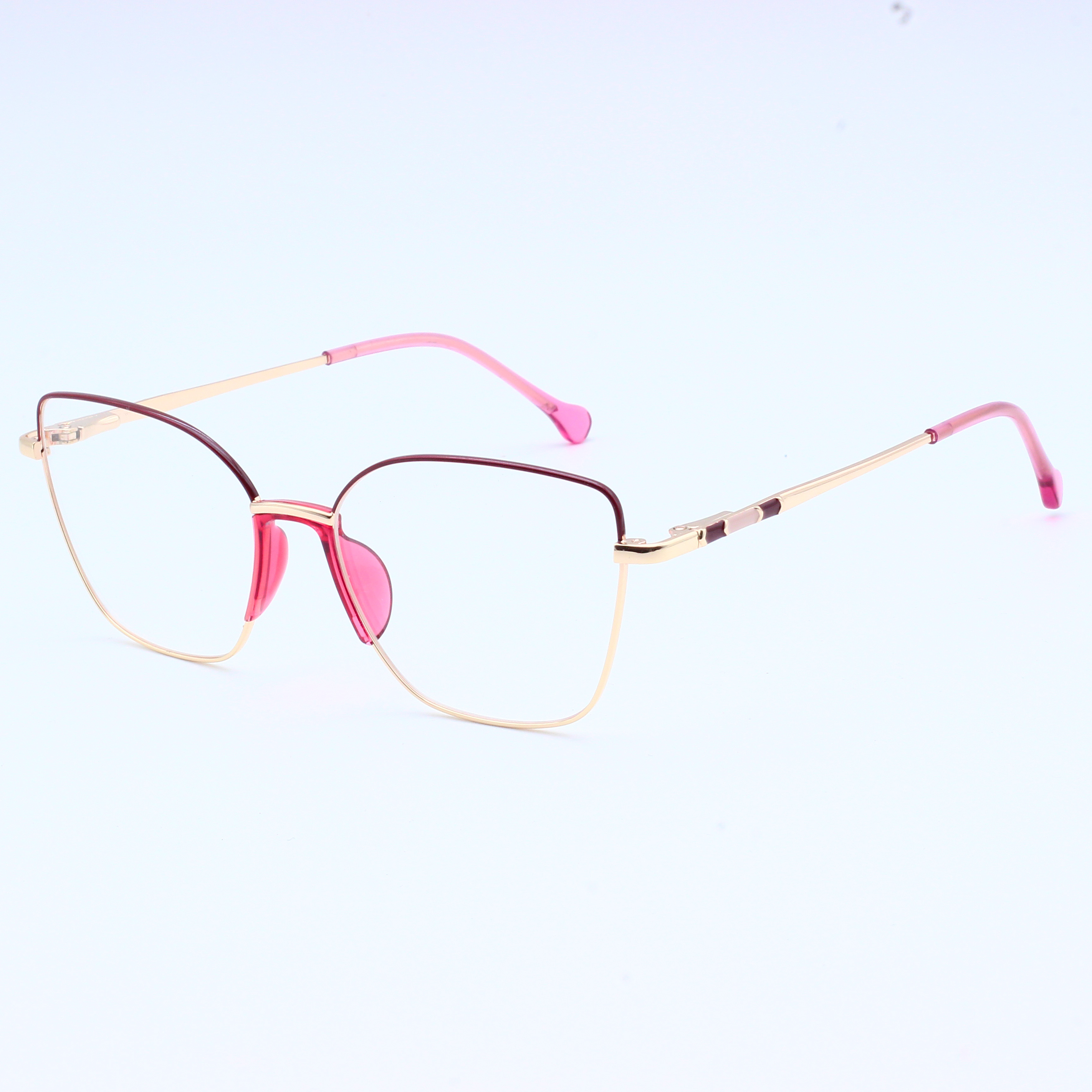 Women Wire Frame UV Blocking Computer Glasses (8)