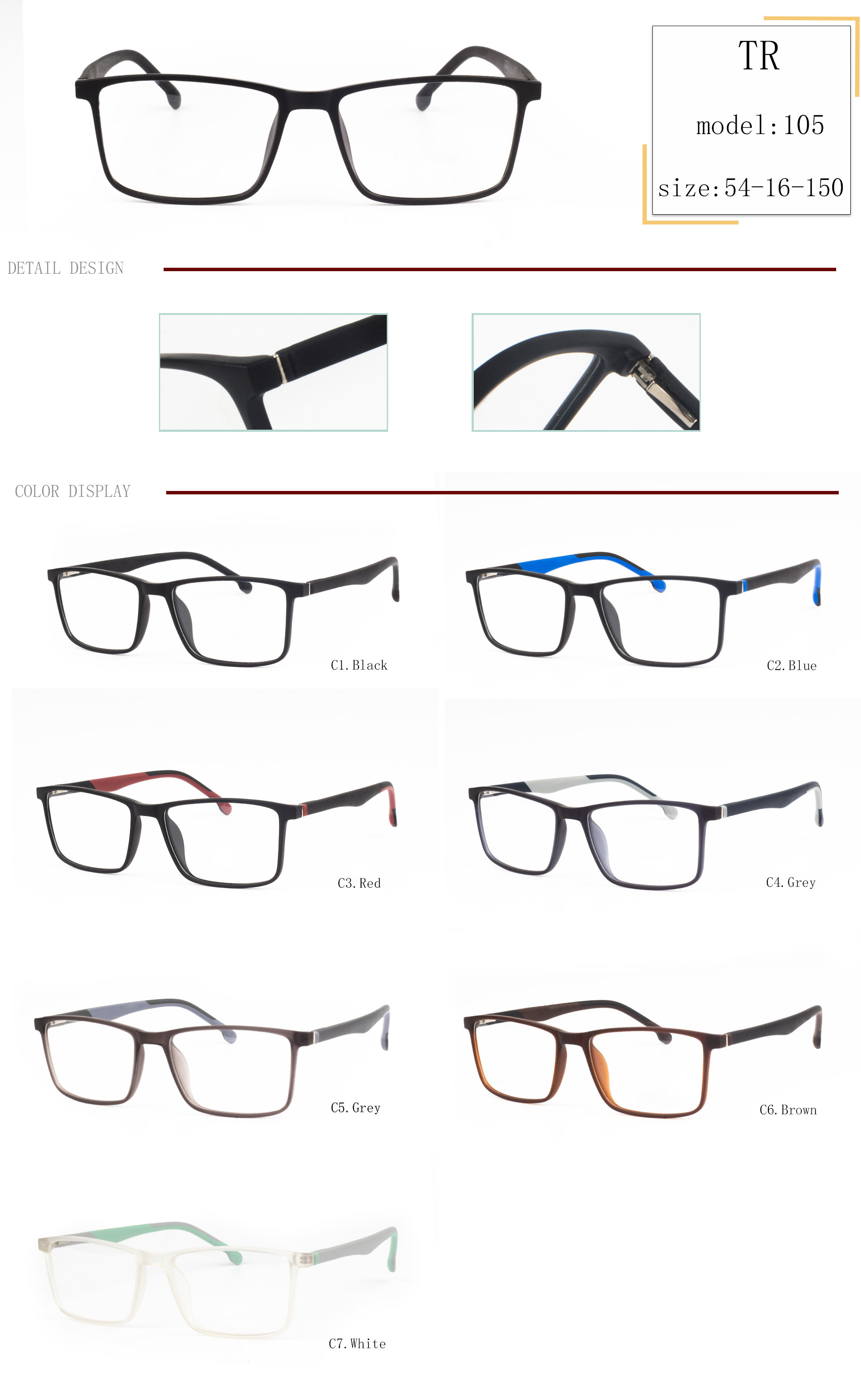 korniza moderne të syzeve në Kinë