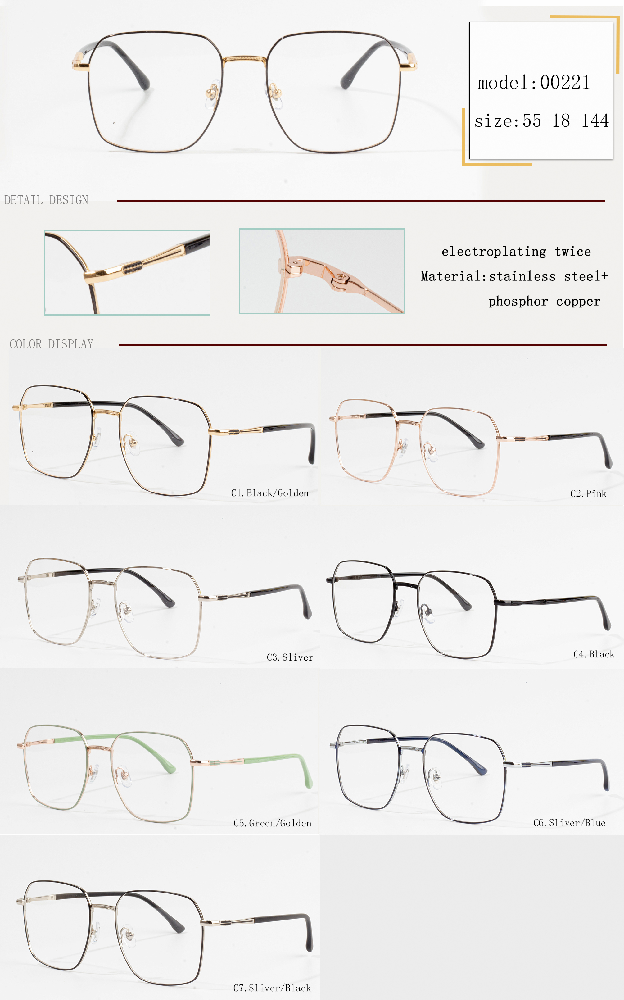 montature per occhiali di design