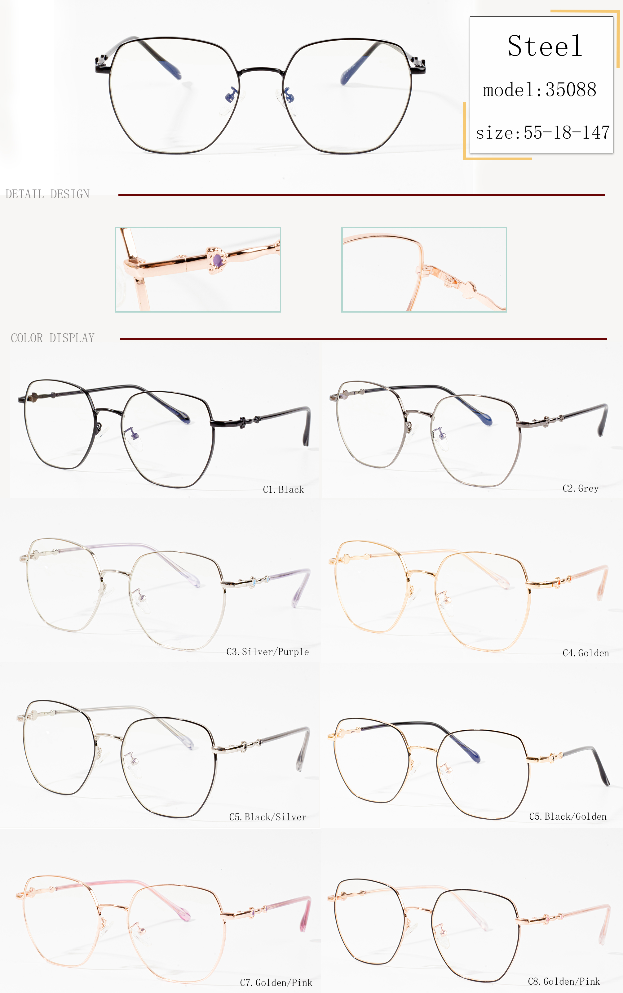 montures de lunettes