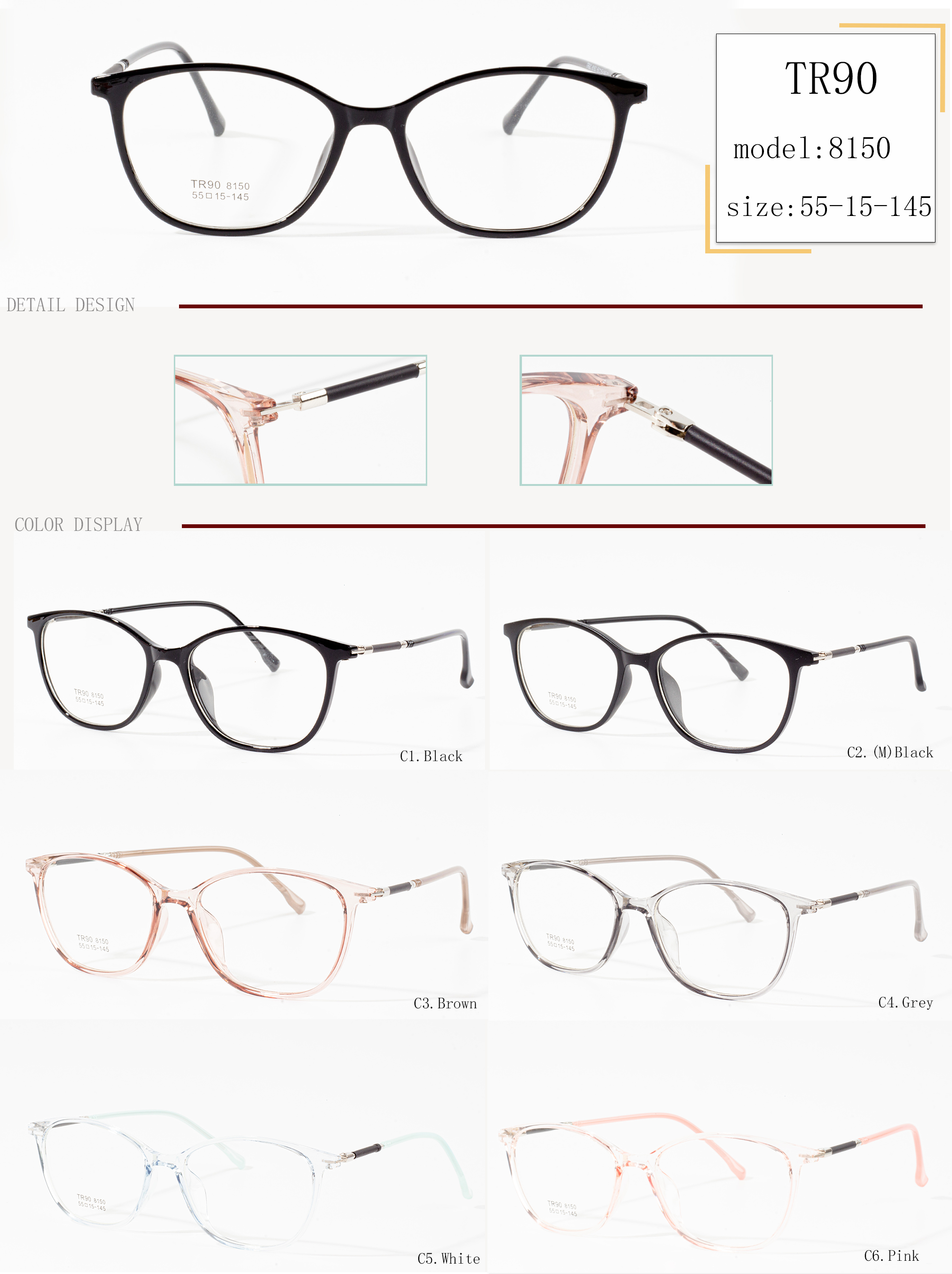armações de óculos finas