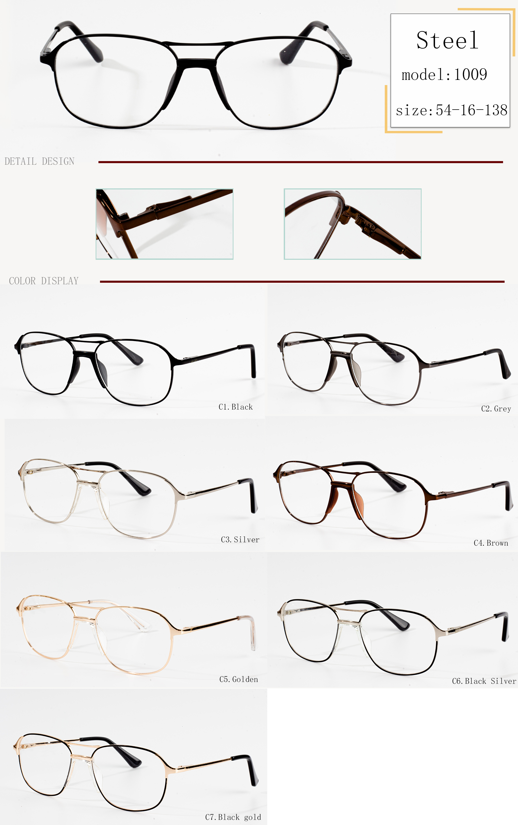 armações de óculos masculinos