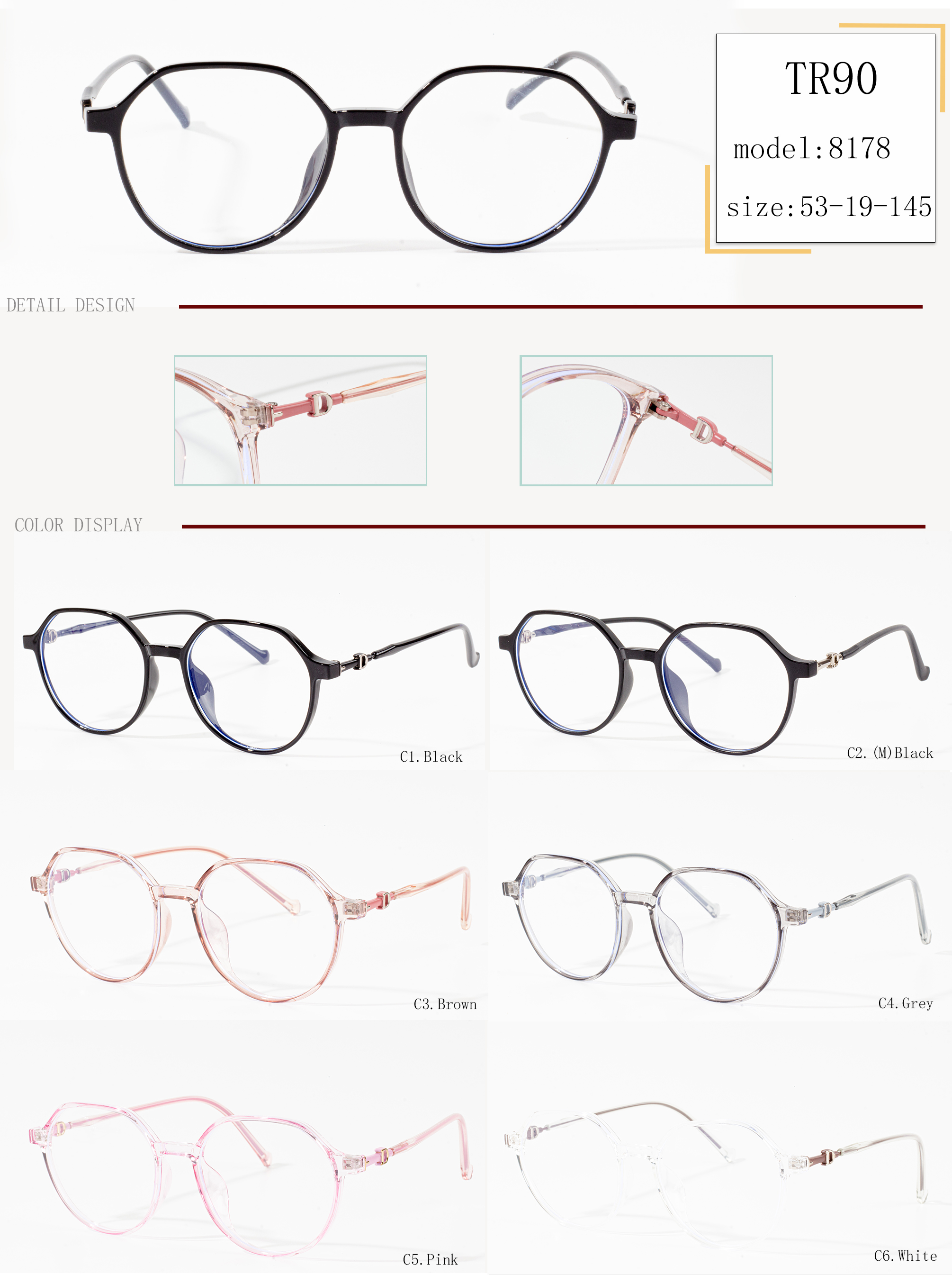 armações de óculos populares para mulheres