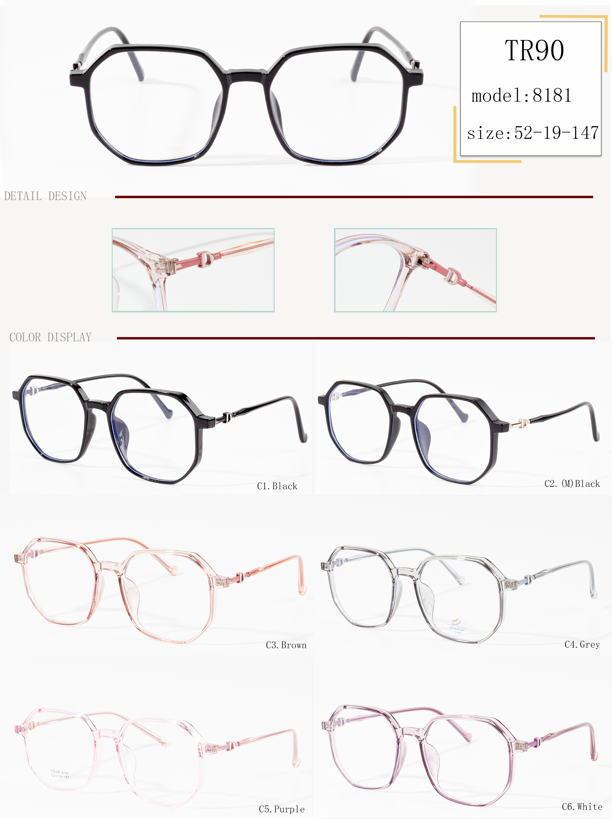 modend womens eyeglass frame