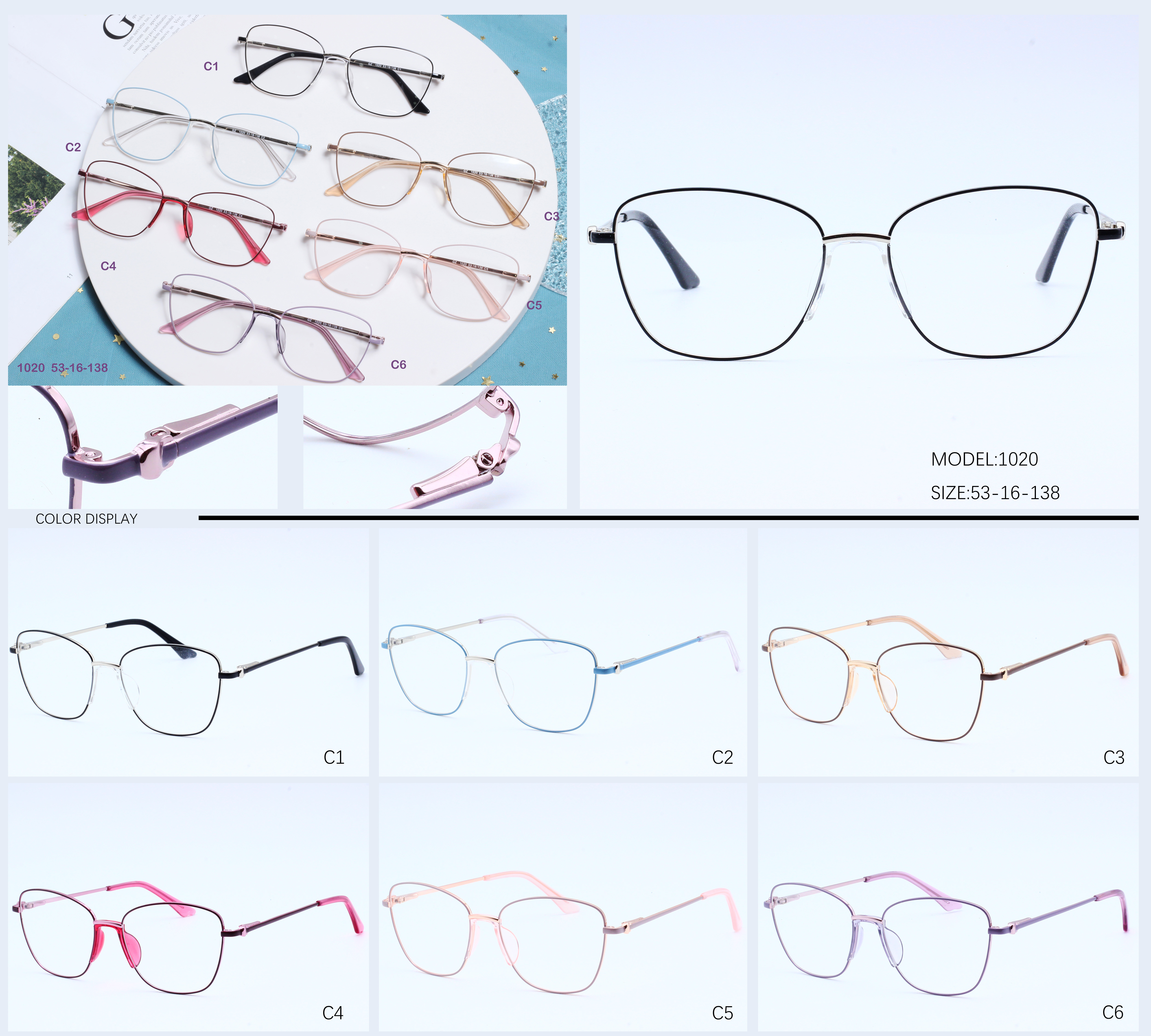 Anti Blue Rays Glasses Spring Leg Eyeglasses Optical Frames