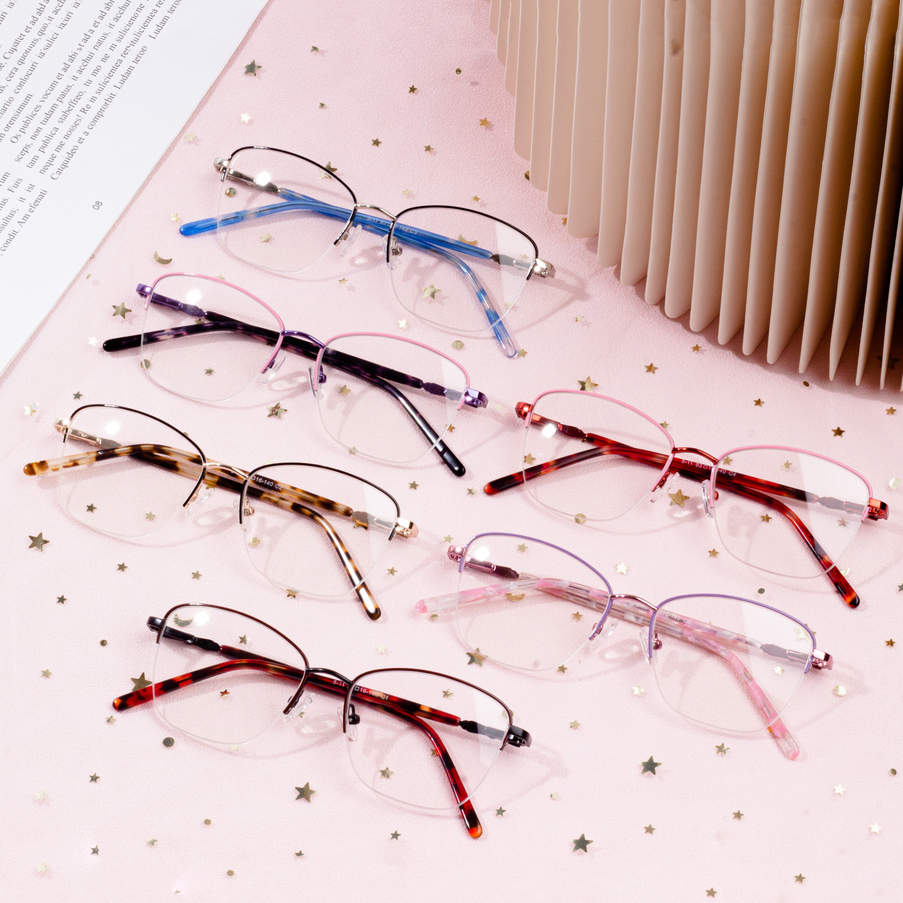 glitzy eyeglass frames