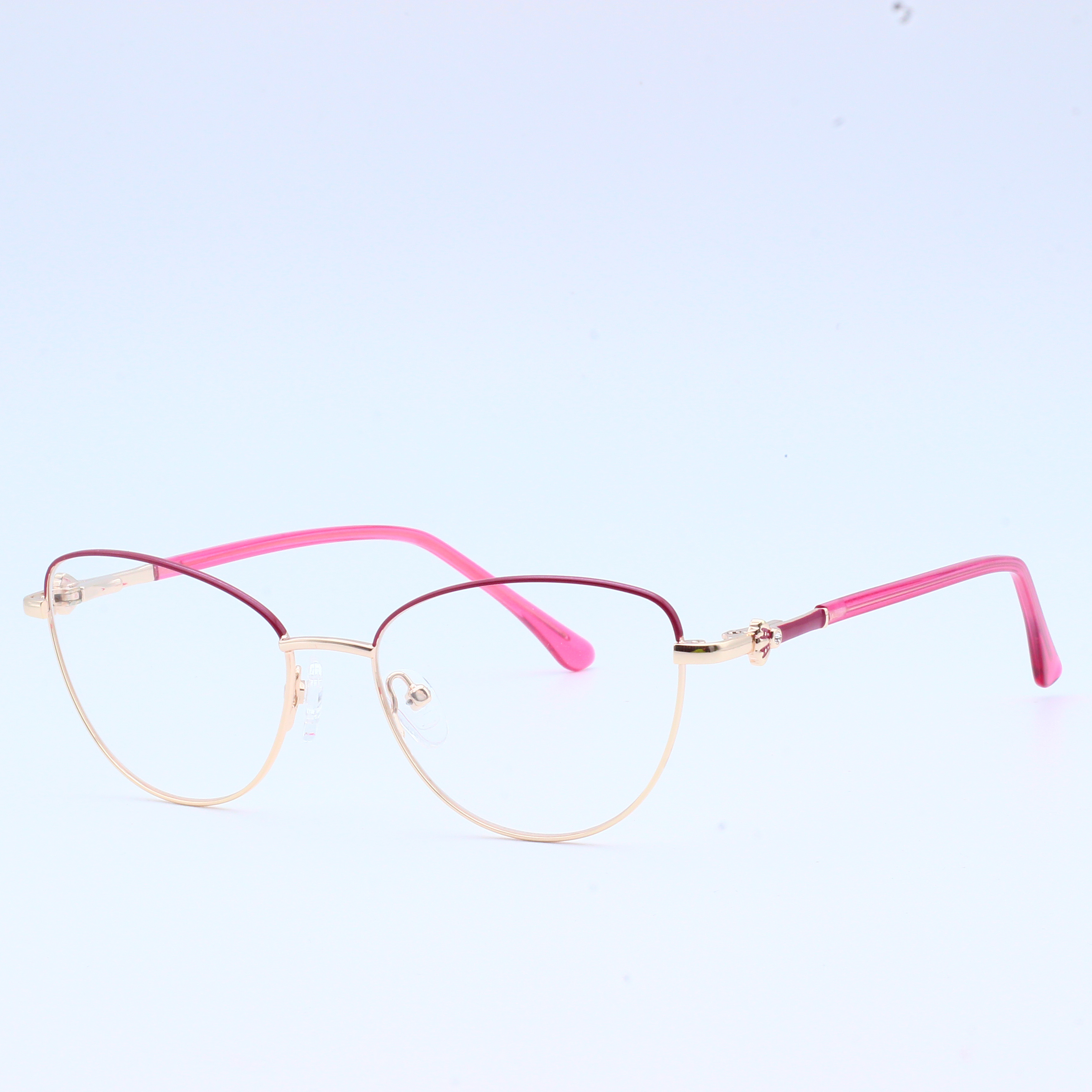 Metal Spring Hinge Cat Eye Glasses Frames (8)