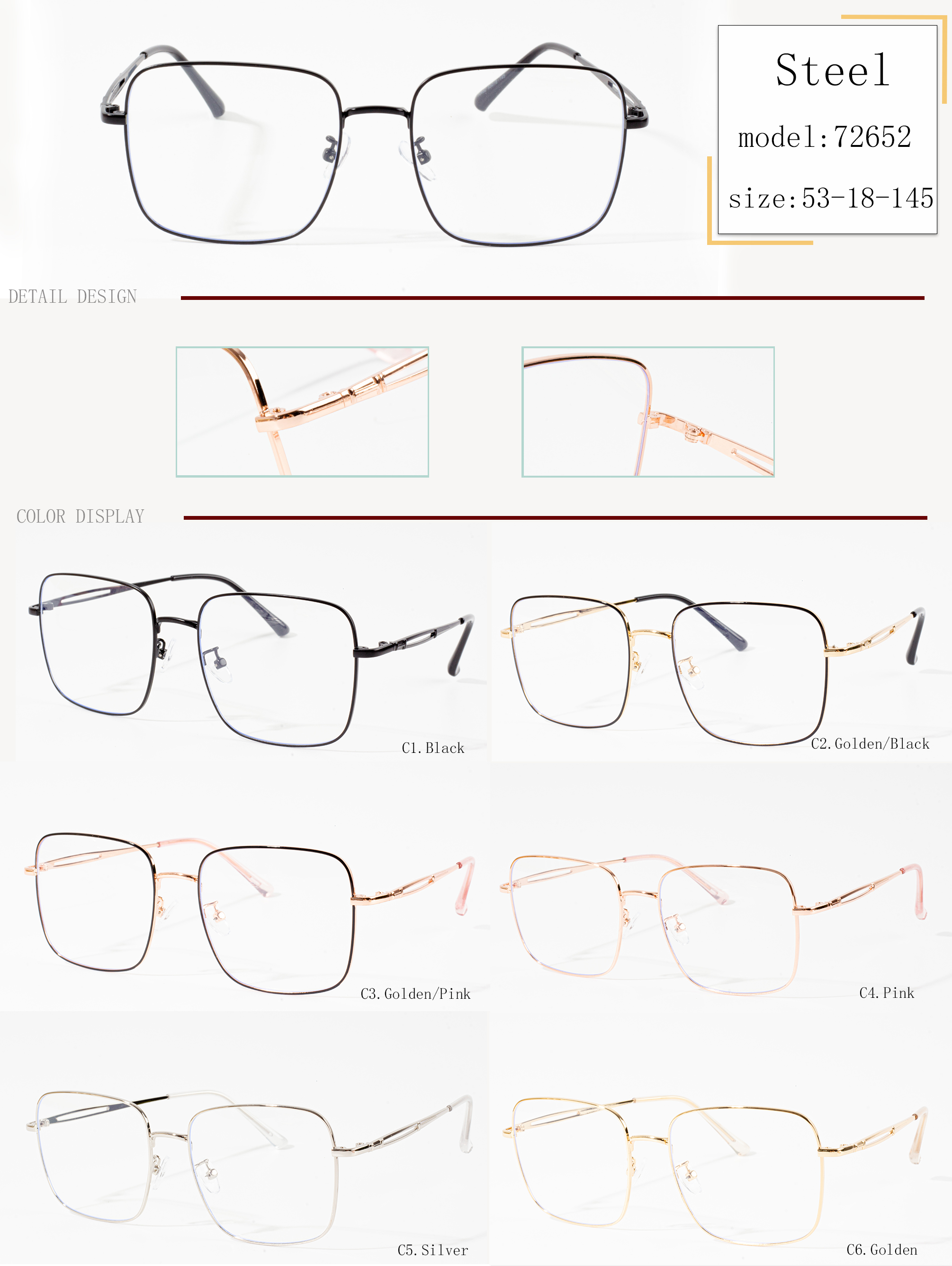eyeglass frame size 