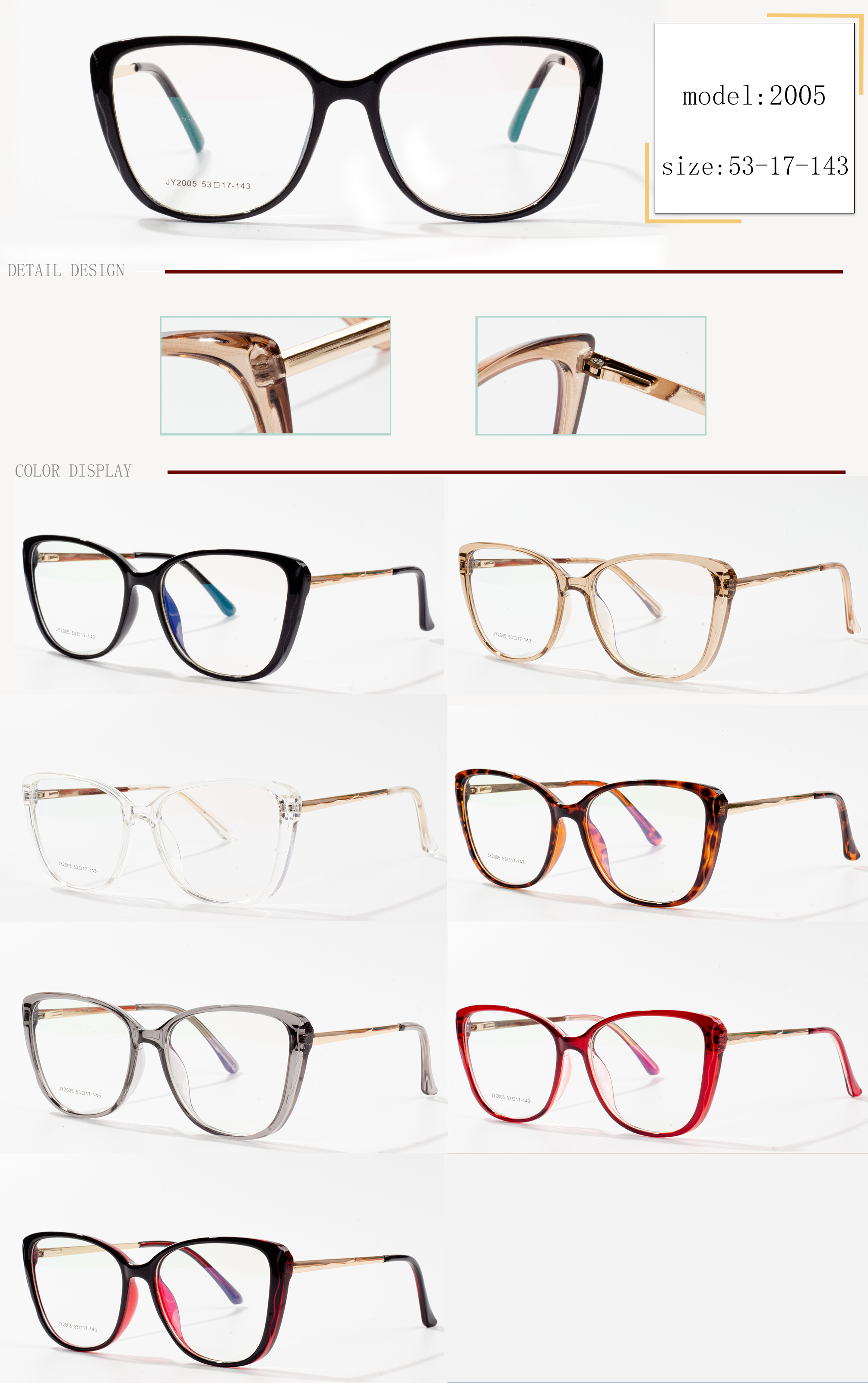 gold eyeglass frames